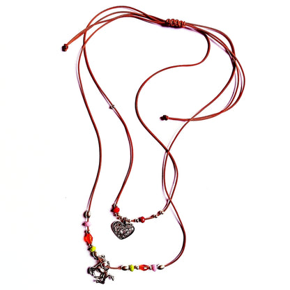 Collanina Cavallo + Cuore